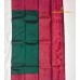 Pure Kanchipuram Handloom Silk Saree – Dark Green Plain Body with Contrast Maroon Podi Kattam Zari Border & Pallu