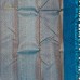 PEACOCK BLUE PURE HANDLOOM KANCHIPURAM SAREE