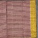 Pure Handloom Balaramapuram Unakkupaav Kasavu Saree – Light Maroon All-Over Zari Stripe Body with Classic Kasavu Border