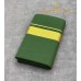 Army Green Pure Handloom Balaramapuram Kasavu Double Mundu with Broad Gold Kasavu