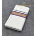 Off-White Pure Handloom Balaramapuram Kasavu Double Mundu with Gold Kasavu and Blue and Magenta Kara