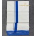 Off-White Pure Handloom Balaramapuram Kara Double Mundu with Blue Kara