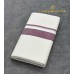 Off-White Pure Handloom Balaramapuram Kara Double Mundu with Mauve Kara