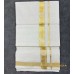 Pure Handloom Balaramapuram Unakkupaav Double Mundu -Subtle Off-White Thread Border Detailing