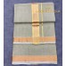 OLIVE GREEN PURE HANDLOOM BALARAMAPURAM UNAKKU PAAV KASAVU MUNDU