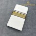 Off-White Pure Handloom Balaramapuram Kasavu Double Mundu with Woven Gold Kasavu and Dark Brown Kara