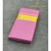 Magenta Pink Pure Handloom Balaramapuram Kasavu Double Mundu  –  Broad Golden Kasavu & Textured Golden Checks Zari Border
