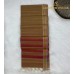 Beige Pure Handloom Cotton Silk Saree with Vertical Gold and Silver Zari Lines