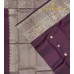 DARK PURPLE PURE KANCHIPURAM HANDLOOM SILK SAREE