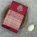 Pure Kanchipuram Handloom Silk Saree – Deep Maroon Monotone with All-Over Neem Zari Butta & Coordinated Pallu