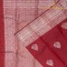 Pure Kanchipuram Handloom Silk Saree – Deep Maroon Monotone with All-Over Neem Zari Butta & Coordinated Pallu