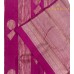 Pure Kanchipuram Handloom Silk Saree – Rich Dark Magenta Borderless Design with All-Over Geometric Neem Zari Body & Grand Zari Pallu