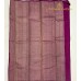 Pure Kanchipuram Handloom Silk Saree – Rich Dark Magenta Borderless Design with All-Over Geometric Neem Zari Body & Grand Zari Pallu