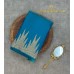 PEACOCK BLUE PURE HANDLOOM KANCHIPURAM SAREE