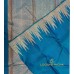 PEACOCK BLUE PURE HANDLOOM KANCHIPURAM SAREE