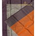 BURNT ORANGE PURE KANCHIPURAM HANDLOOM  SILK SAREE