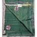 Pure Linen Handloom Saree with Floral Embroidery & Zari Detailing