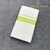 Off-White Pure Handloom Balaramapuram Kasavu Double Mundu with Gold Kasavu and Bright Green Kara