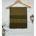 ARMY GREEN MAHESHWARI PURE HANDLOOM COTTON SILK SAREE