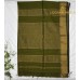 ARMY GREEN MAHESHWARI PURE HANDLOOM COTTON SILK SAREE