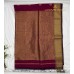 MAGENTA MAHESHWARI PURE HANDLOOM COTTON SILK SAREE