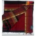 BLACK MAHESHWARI PURE HANDLOOM COTTON SILK SAREE