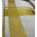 Pure Handloom Balaramapuram Unakkupaav Double Mundu  – Broad Golden Kasavu  Border with Peacock Feather Motif Weave & Pure Off-White Base