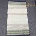 Pure Handloom Balaramapuram Unakkupaav Kasavu Saree –  Navy Blue Kara & Dual Gold-Silver Kasavu Border