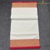 Pure Handloom Balaramapuram Unakkupaav Kasavu Saree – Plain White Body with Bold Red Kara & Golden Kasavu Border