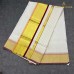 Pure Handloom Balaramapuram Unakkupaav Kasavu Saree –  Deep Maroon Border & Copper Gold Detailing