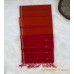 Orange and Red Dual-Tone Pure Handloom Cotton Silk Saree with Golden Zari Buttas