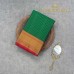 DARK GREEN WITH CONTRAST MAROON BORDER KANJIPURAM SAREE