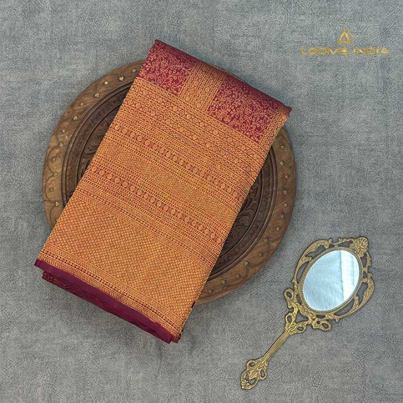 RICH PURE HANDLOOM KANCHIPURAM SAREE