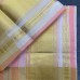 Balaramapuram Unakkupavu Single Set Mundu – Golden Kasavu with Peach & Cream Zari Stripes