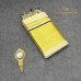 Balaramapuram Unakkupavu Tissue Single Set Mundu – Golden Kasavu with Black Piping & Chuttikkara Design