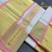 Balaramapuram Unakkupavu Single Set Mundu – Golden Kasavu with Peach Kara