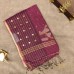 DEEP PURPLE ORGANZA SEQUINE SILK SAREE