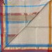 WHITE MAHESHWARI PURE HANDLOOM COTTON SILK SAREE