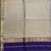 DARK VIOLET MAHESHWARI PURE HANDLOOM SILK COTTON SAREE