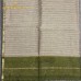 OLIVE GREEN MAHESHWARI PURE HANDLOOM SILK COTTON SAREE