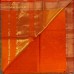DUAL ORANGE COLOUR MAHESHWARI PURE HANDLOOM SILK COTTON  SAREE