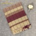 ELEGANT BEIGE MAHESHWARI PURE HANDLOON SILK COTTON  SAREE