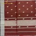 DEEP MAROON MAHESHWARI PURE HANDLOOM COTTON SILK SAREES