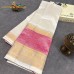 OFF WHITE WITH ROSE PINK MANAGALAGIRI SILK SAREE