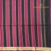 Black Pure Handloom Cotton Silk Saree with Gold and Silver Zari Stripes