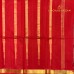 Forest Green Pure Handloom Cotton Silk Saree with Gold Buttas and Red Zari Border