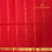 Forest Green Pure Handloom Cotton Silk Saree with Gold Buttas and Red Zari Border