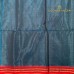 Peacock Teal Pure Handloom Cotton Silk Saree with Gold Buttas and Red Border