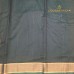 Bright Orange Pure Handloom Cotton Silk Saree with Gold Paisley Buttas and Green Border
