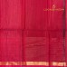 Wine Purple Pure Handloom Cotton Silk Saree with Gold Zari Checks and Green Border